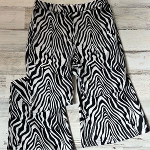 Shein zebra print pants S